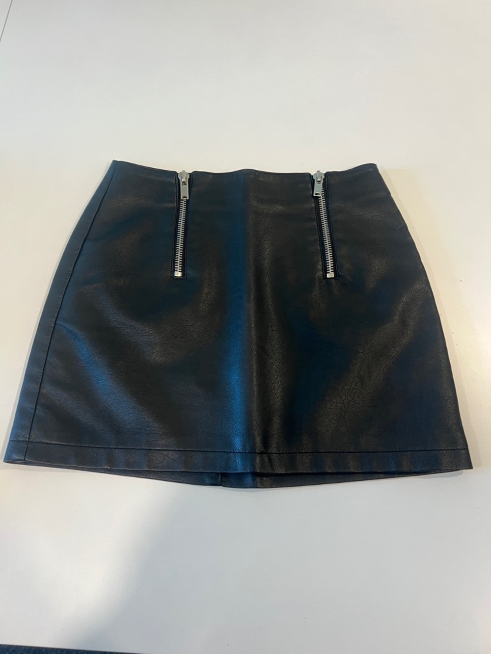 Forever 21 Black Faux Leather Skirt